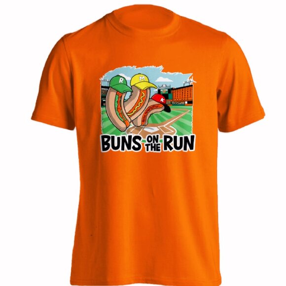 Buns on the Run Team Stadium Short Sleeve T-Shirt - NEW Fast Ship - Picture 1 of 5